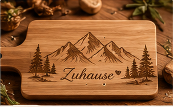 Beispiel für personalisierte holzgravuren